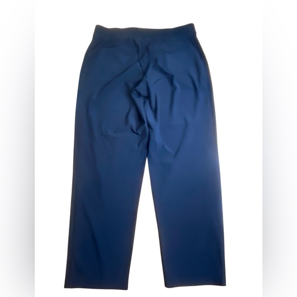 Athleta Brooklyn Ankle Pants V/305514 Black Mid Rise Rib Knit Waistband size 14 - Picture 3 of 8